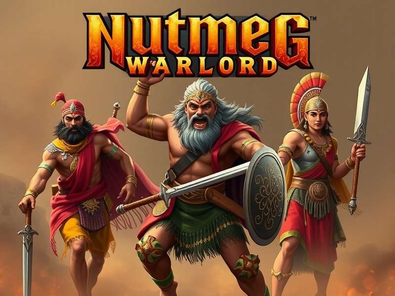 Nutmeg Heroic Warlord game banner featuring Indian warriors